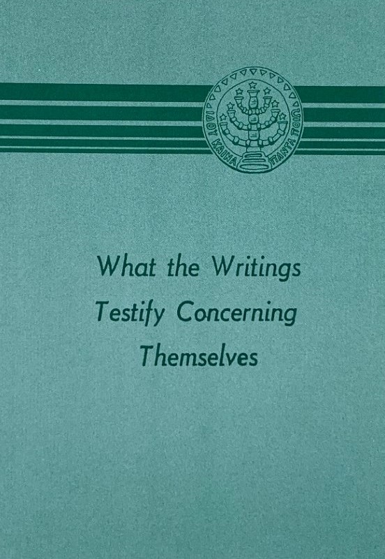 Writings Testify Concerning