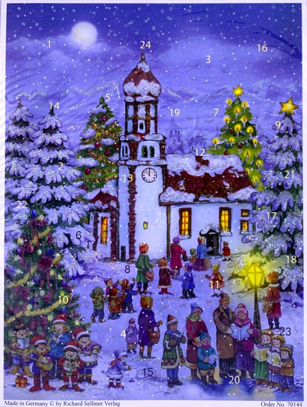 Advent Calendar Large church carolers Advent Calendar (Large) - Church Carolers