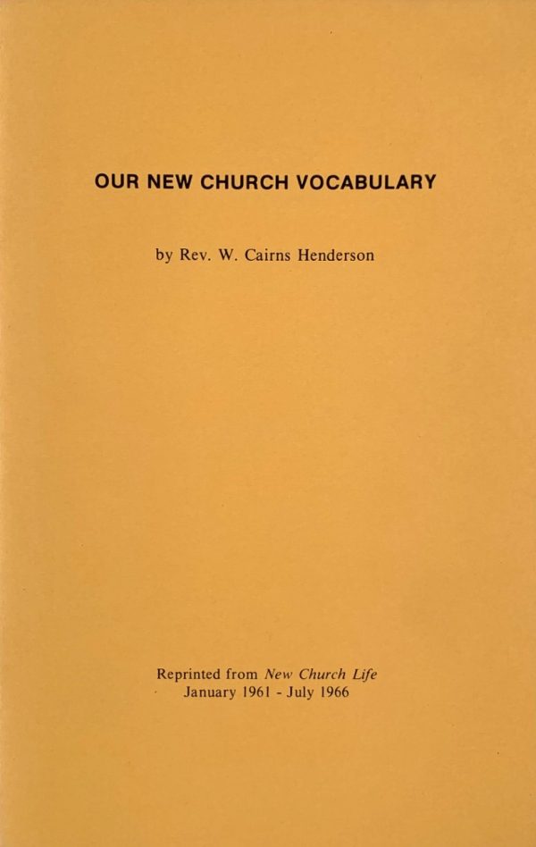 Our New Church Vocabulary Our New Church Vocabulary