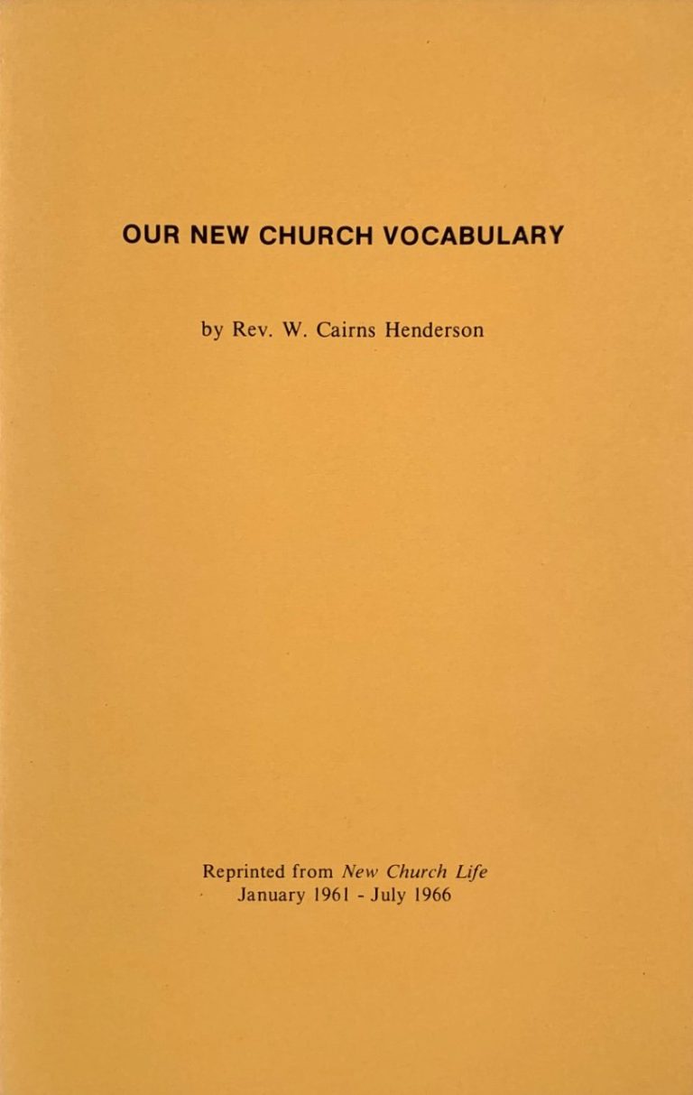 Our New Church Vocabulary