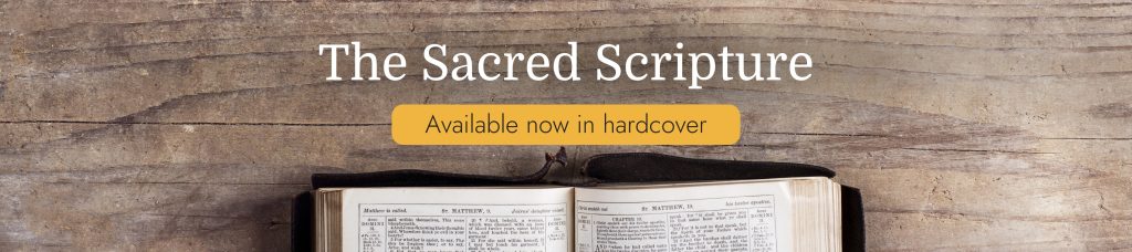 The Sacred Scripture banner Home