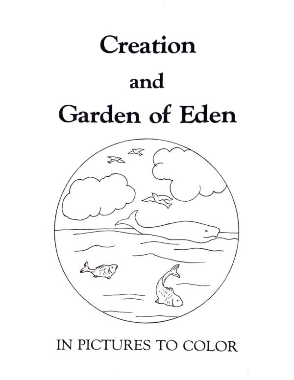 Creation and Garden of Eden Coloring Book